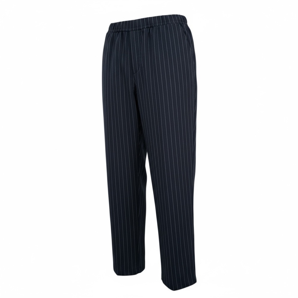 Banana Republic Dark Blue Pinstripe Pants size 8 stretch